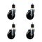 Service Caster 4'' Soft Rubber Wheel Swivel 1-7/8'' Expanding Stem Caster Set, 4PK SCC-EX20S414-SRS-178-4 - alternate 1